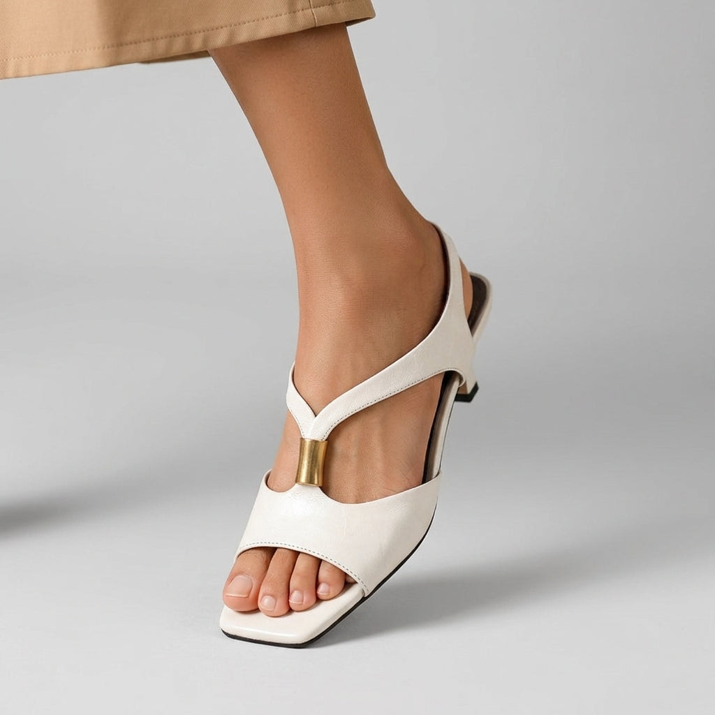 Celeste Kitten Heel Mule Sandal