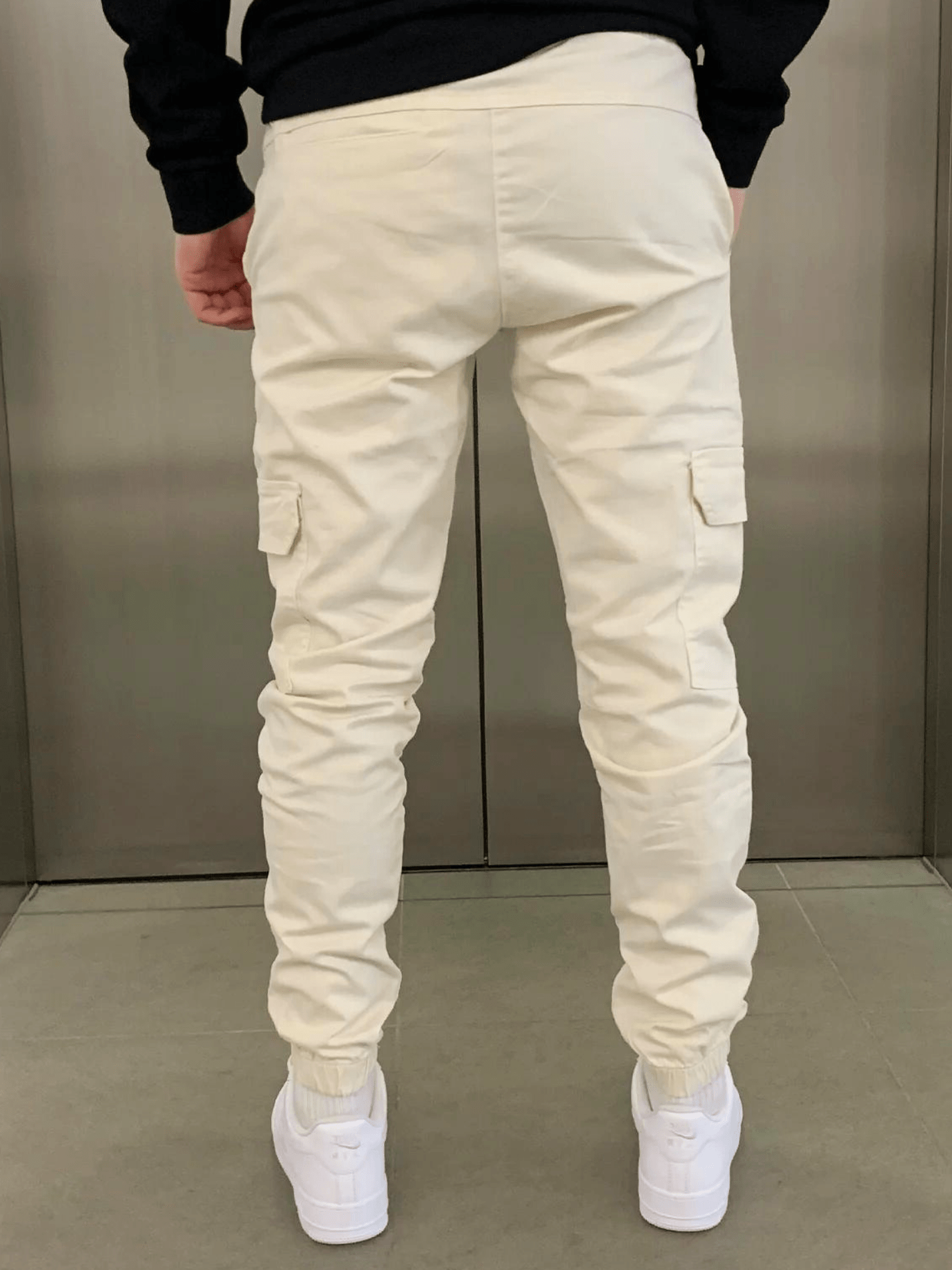 Olyvane Cargo Jogger - Cream