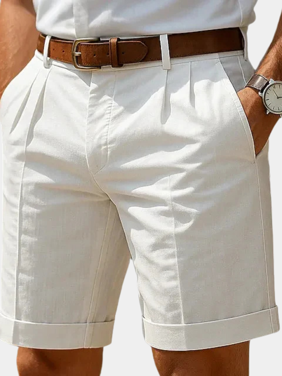 ENZO | Luxury Pleated Men's Summer Shorts