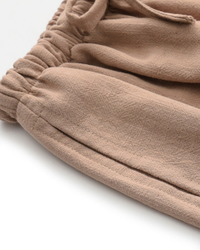 OLYVANE Linen Trousers