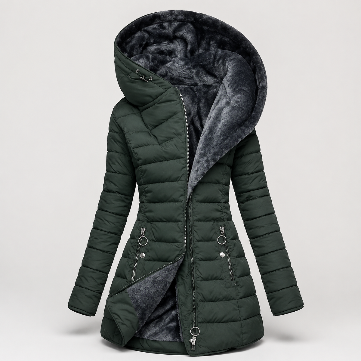 Sabrine Women's Fleece-Lined Winter Coat