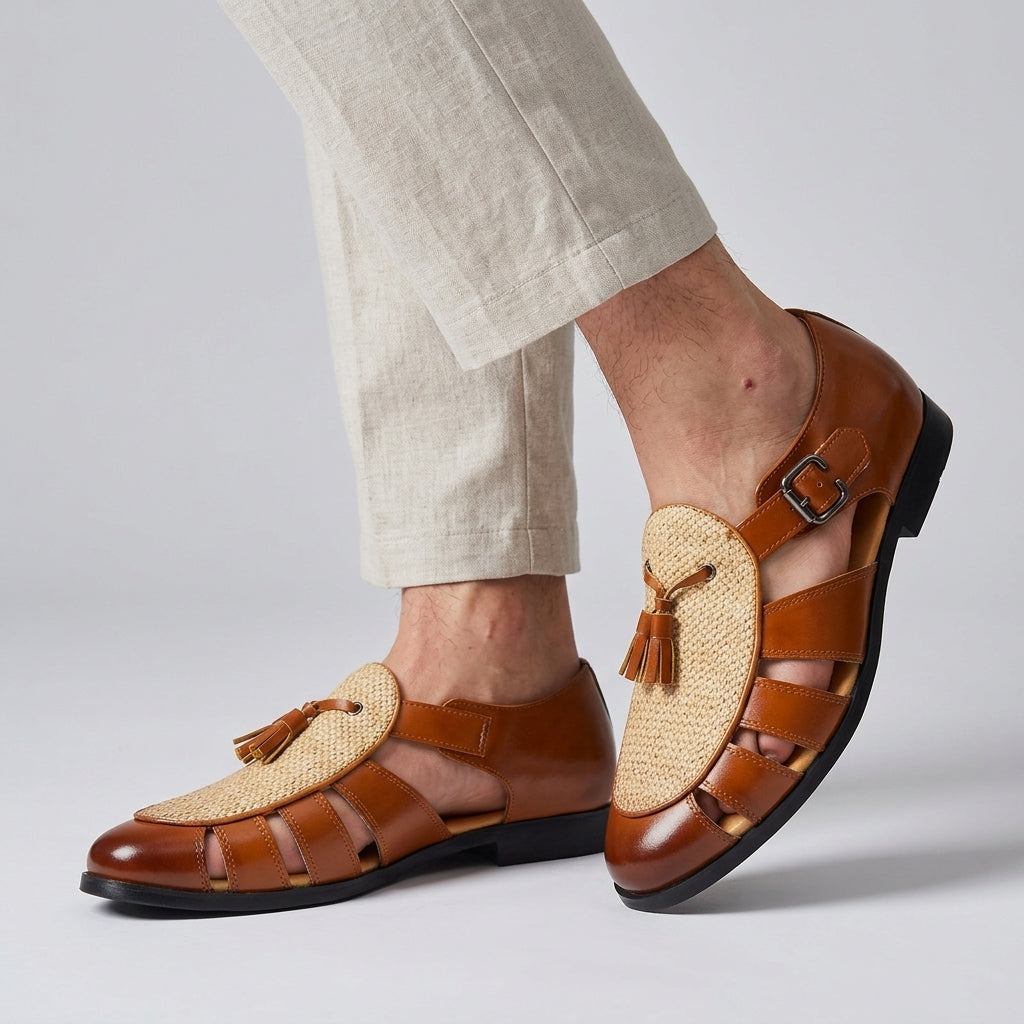 Raffaele | Monk Sandal with Fringe