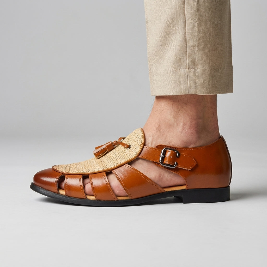 Raffaele | Monk Sandal with Fringe