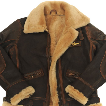 Kevin | Leather Pilot Aviator Jacket
