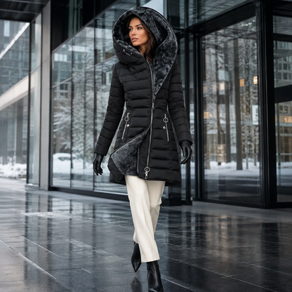 Sabrine Women's Fleece-Lined Winter Coat