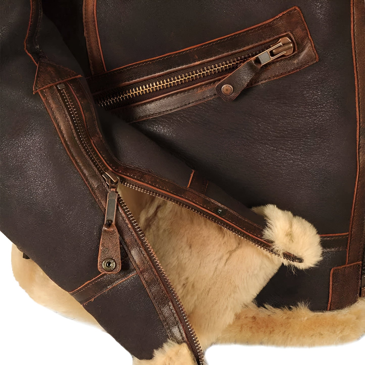 Kevin | Leather Pilot Aviator Jacket