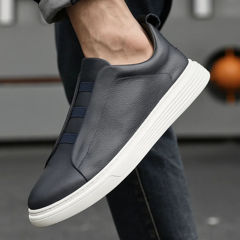 OLYVANE Genuine Leather Sneakers