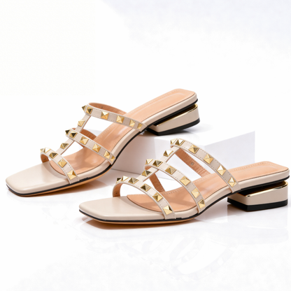 Odette™ | Gold Studded Sandal