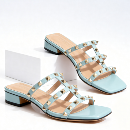 Odette™ | Gold Studded Sandal