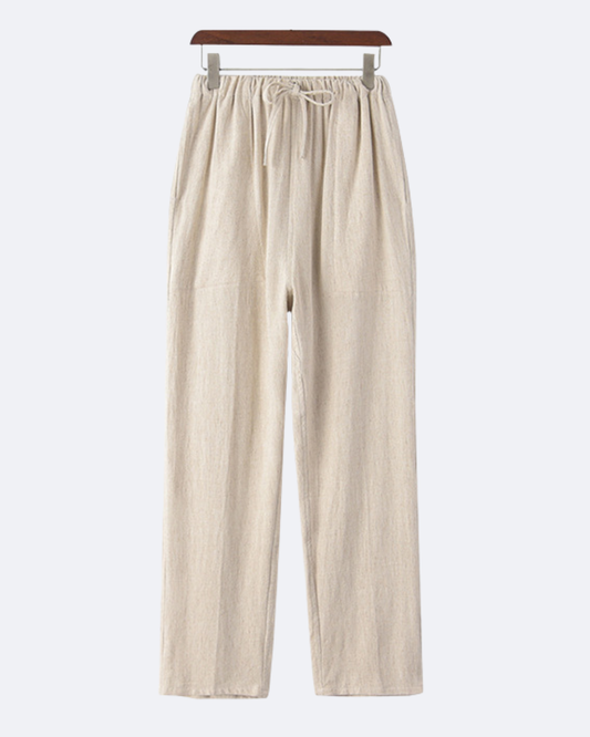 OLYVANE Linen Trousers