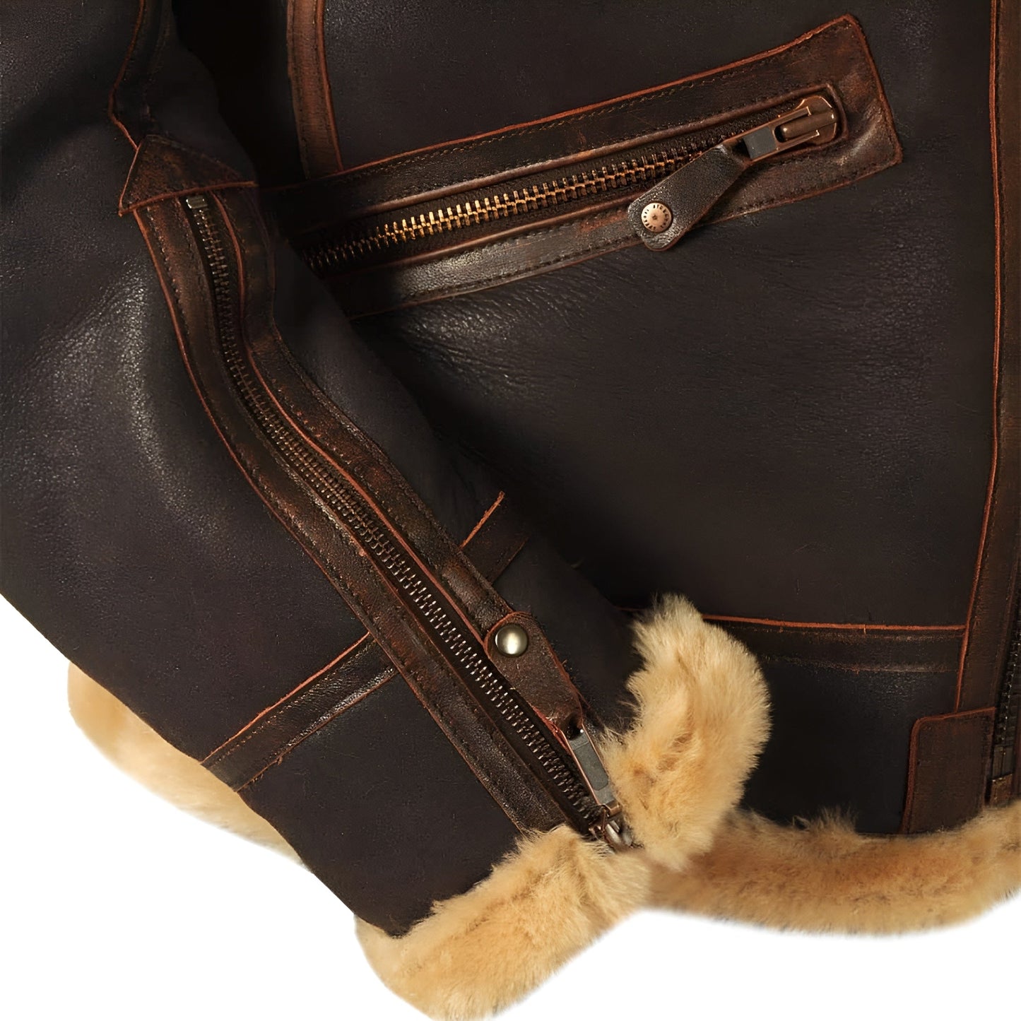 Kevin | Leather Pilot Aviator Jacket