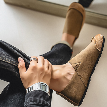 OLYVANE Suede Loafers