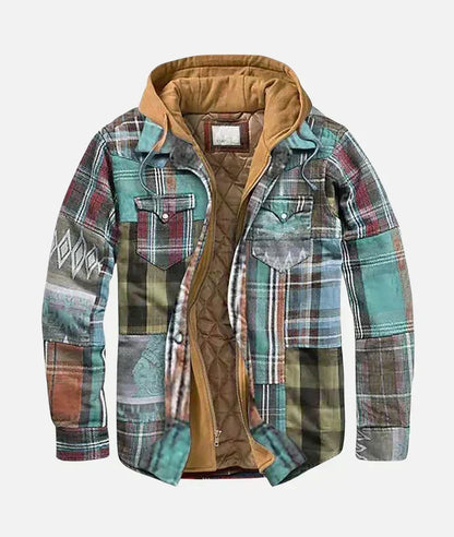 Varel | Checkered Patchwork Jacket