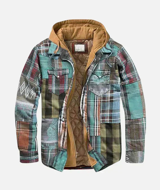 Varel | Checkered Patchwork Jacket