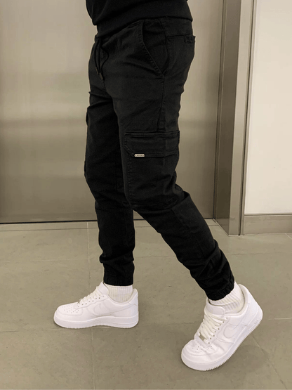 Olyvane Cargo Jogger - Black
