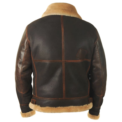 Kevin | Leather Pilot Aviator Jacket