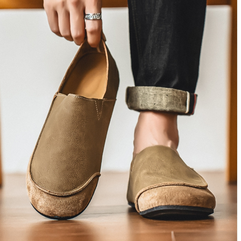OLYVANE Suede Loafers