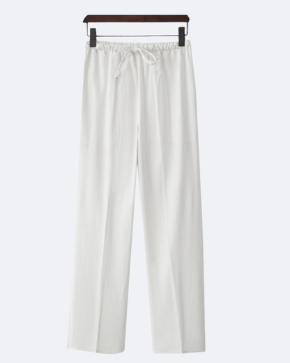 OLYVANE Linen Trousers
