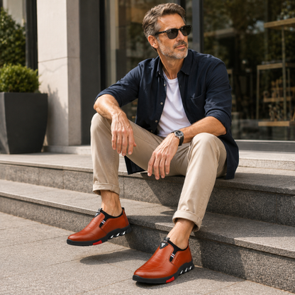 Elegant men’s shoe with non-slip sole