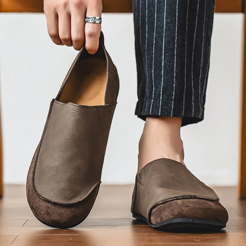 OLYVANE Suede Loafers