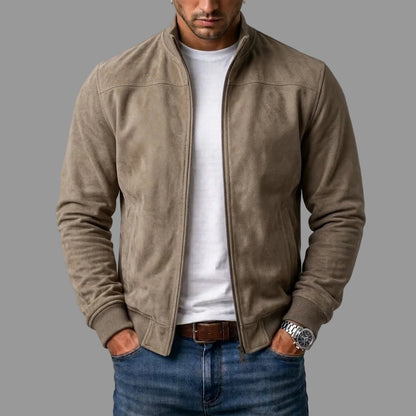 Noah - Suede Bomber Jacket
