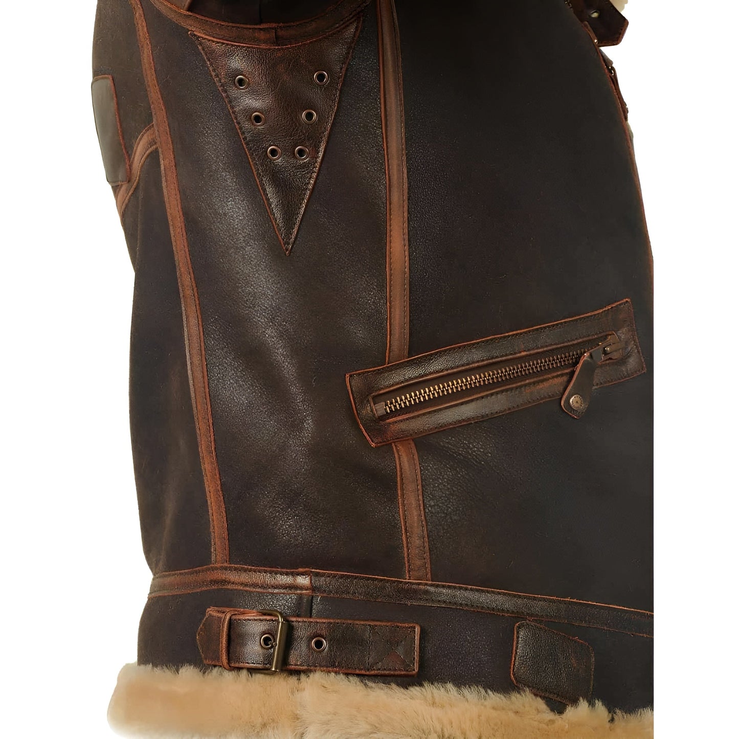 Kevin | Leather Pilot Aviator Jacket