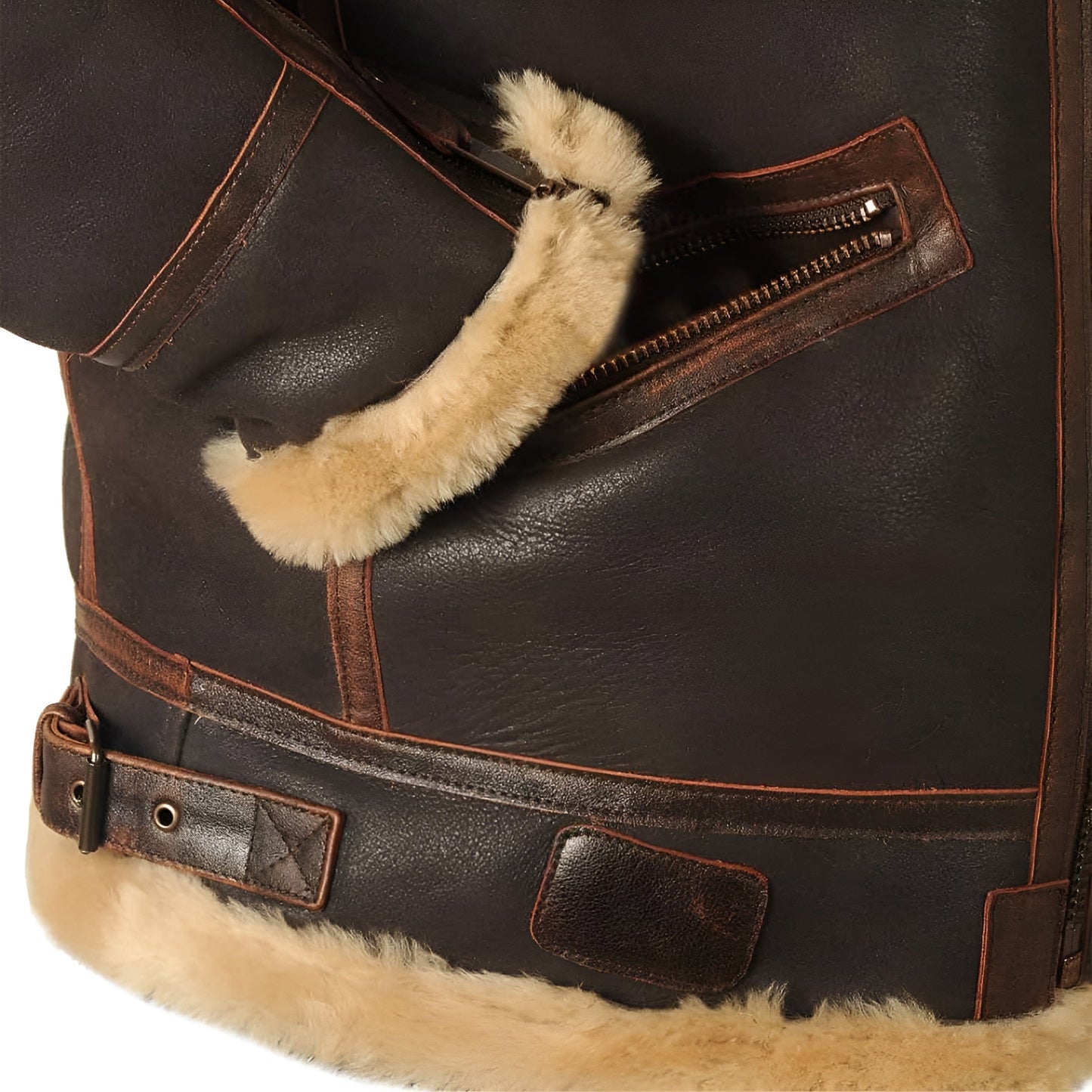 Kevin | Leather Pilot Aviator Jacket