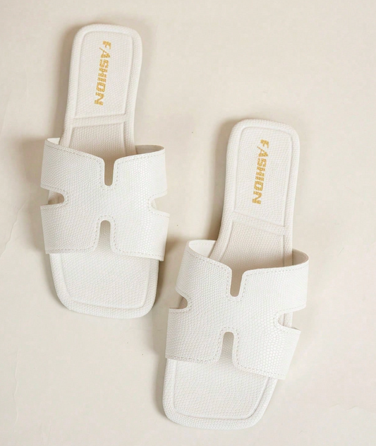 Olyvane Isla Flat Slide Sandals