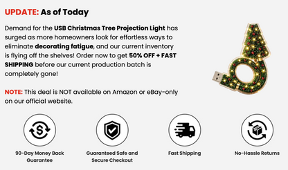 Olyvane – USB Christmas Tree Projection Light