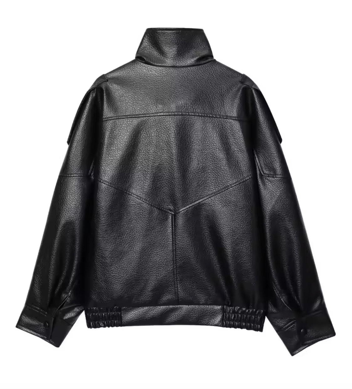 NOIR™ Oversized Leather Bomber Jacket