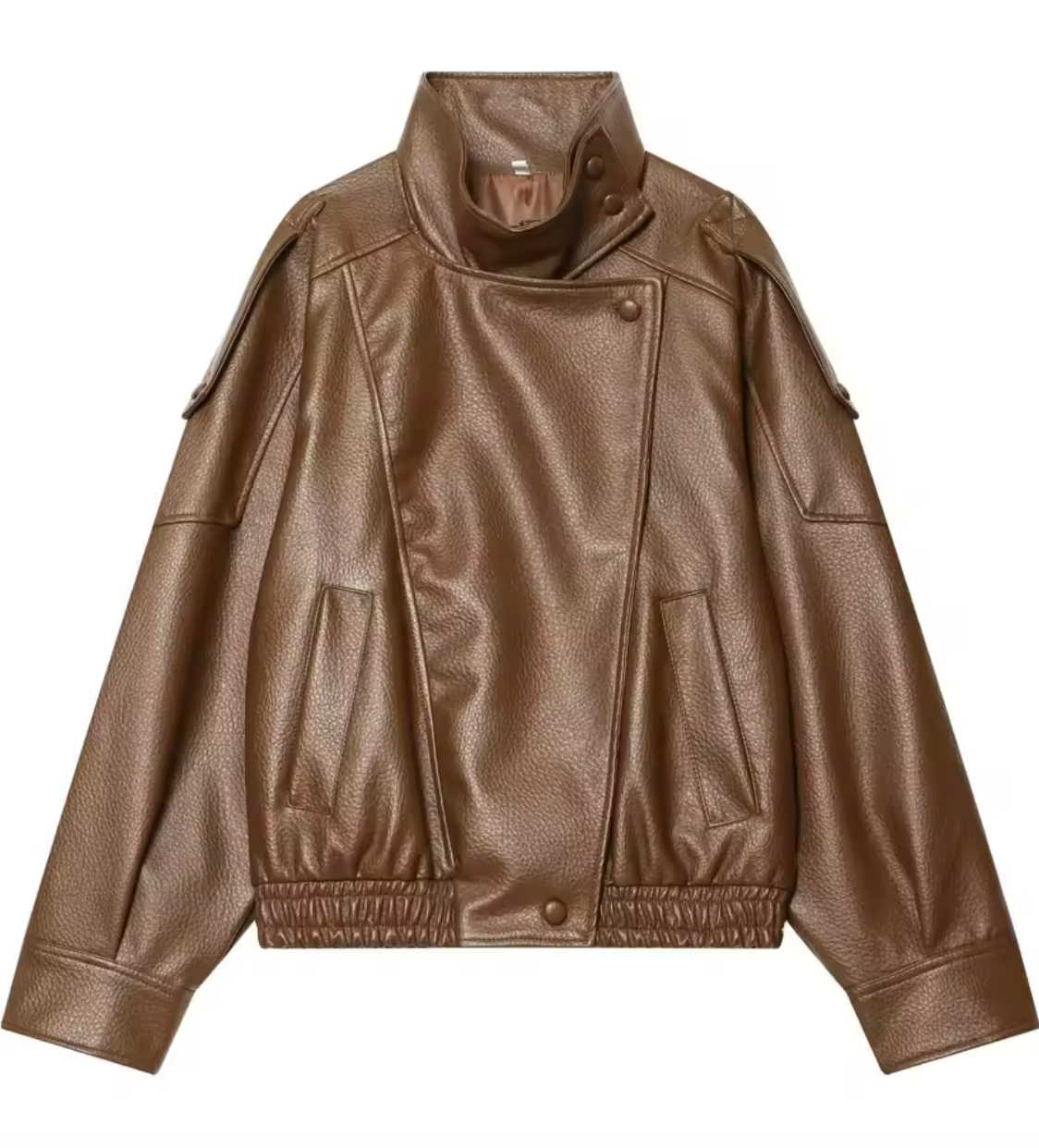 NOIR™ Oversized Leather Bomber Jacket
