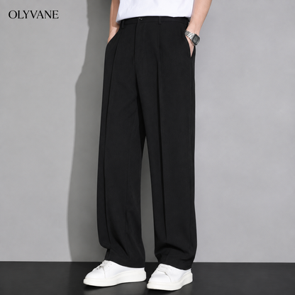 Olyvane™ | Luca Relaxed Wide Leg Trousers