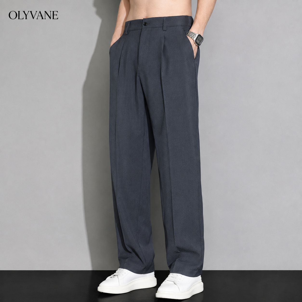 Olyvane™ | Luca Relaxed Wide Leg Trousers