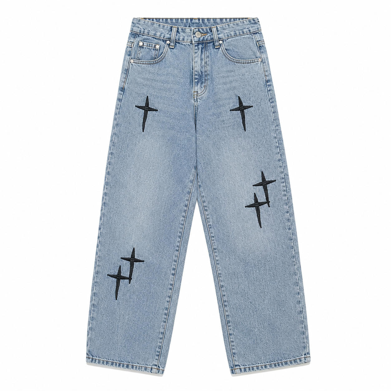 Olyvane™ | Kairo Vintage Wide Leg Jeans