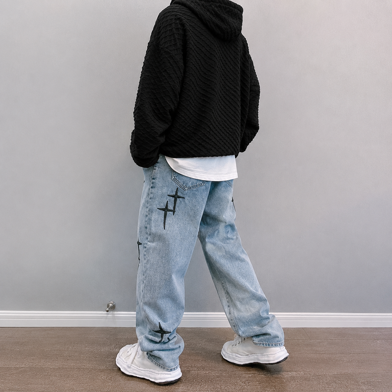 Olyvane™ | Kairo Vintage Wide Leg Jeans
