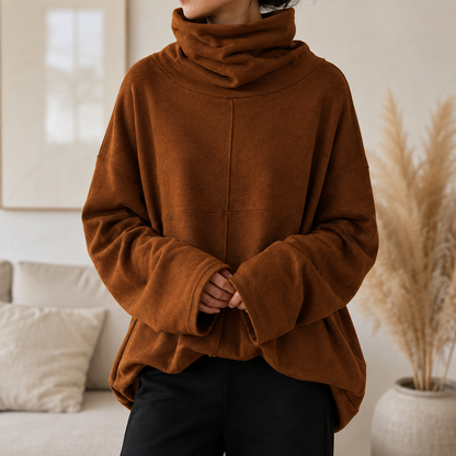 Uzeline Cowl-Neck Pullover