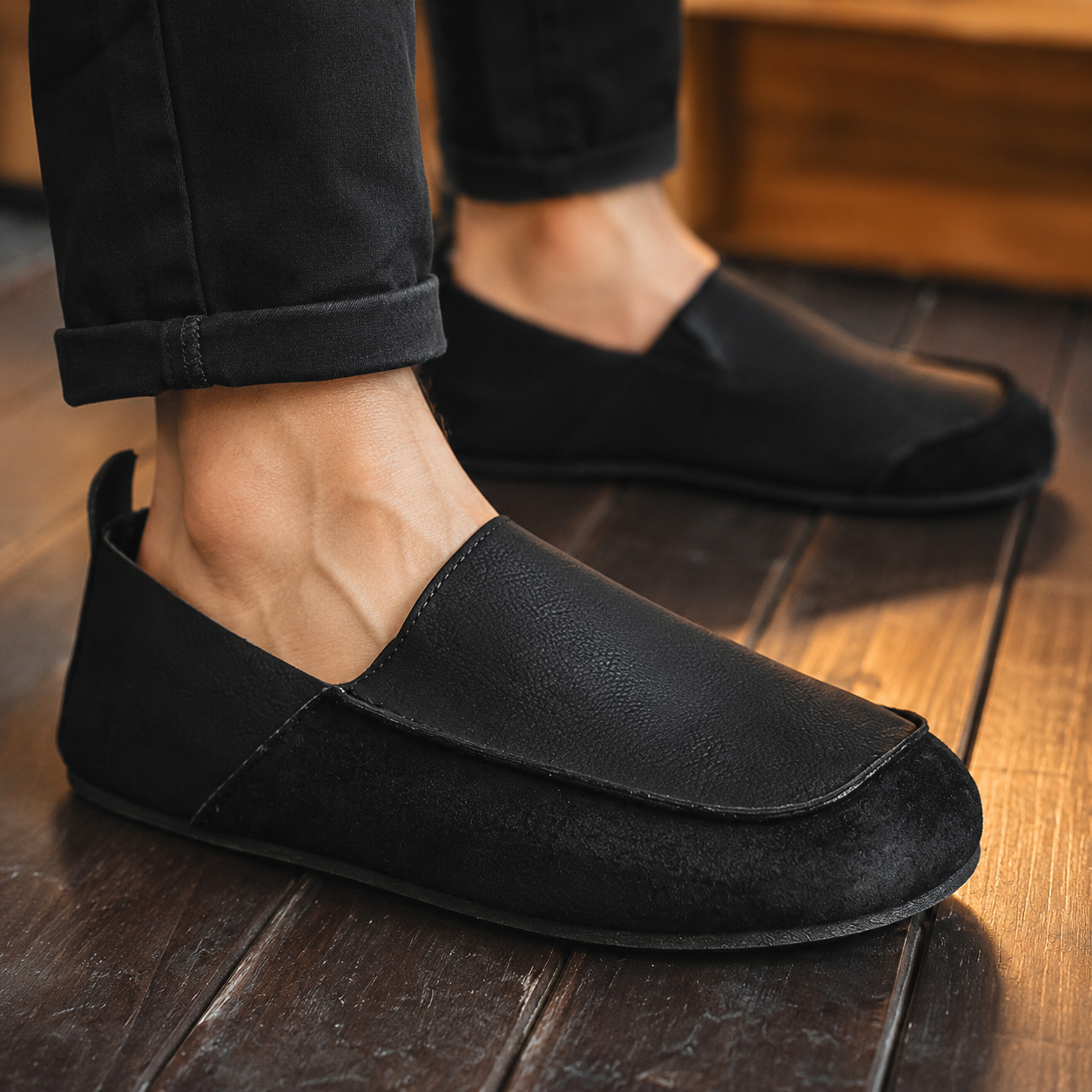 OLYVANE Suede Loafers