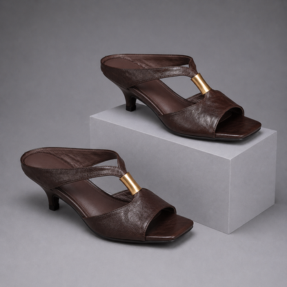 Celeste Kitten Heel Mule Sandal