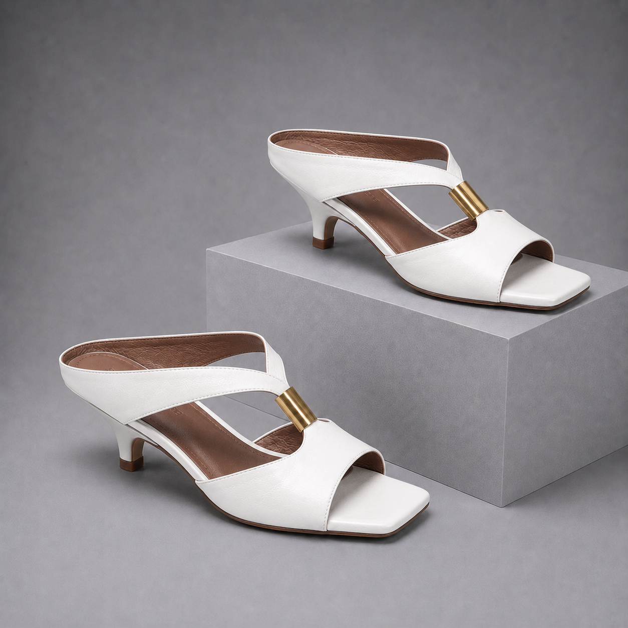 Celeste Kitten Heel Mule Sandal