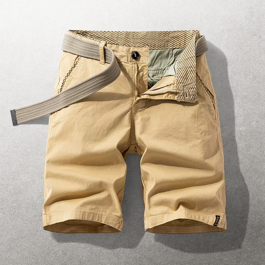 Olyvane Cotton Chino Shorts