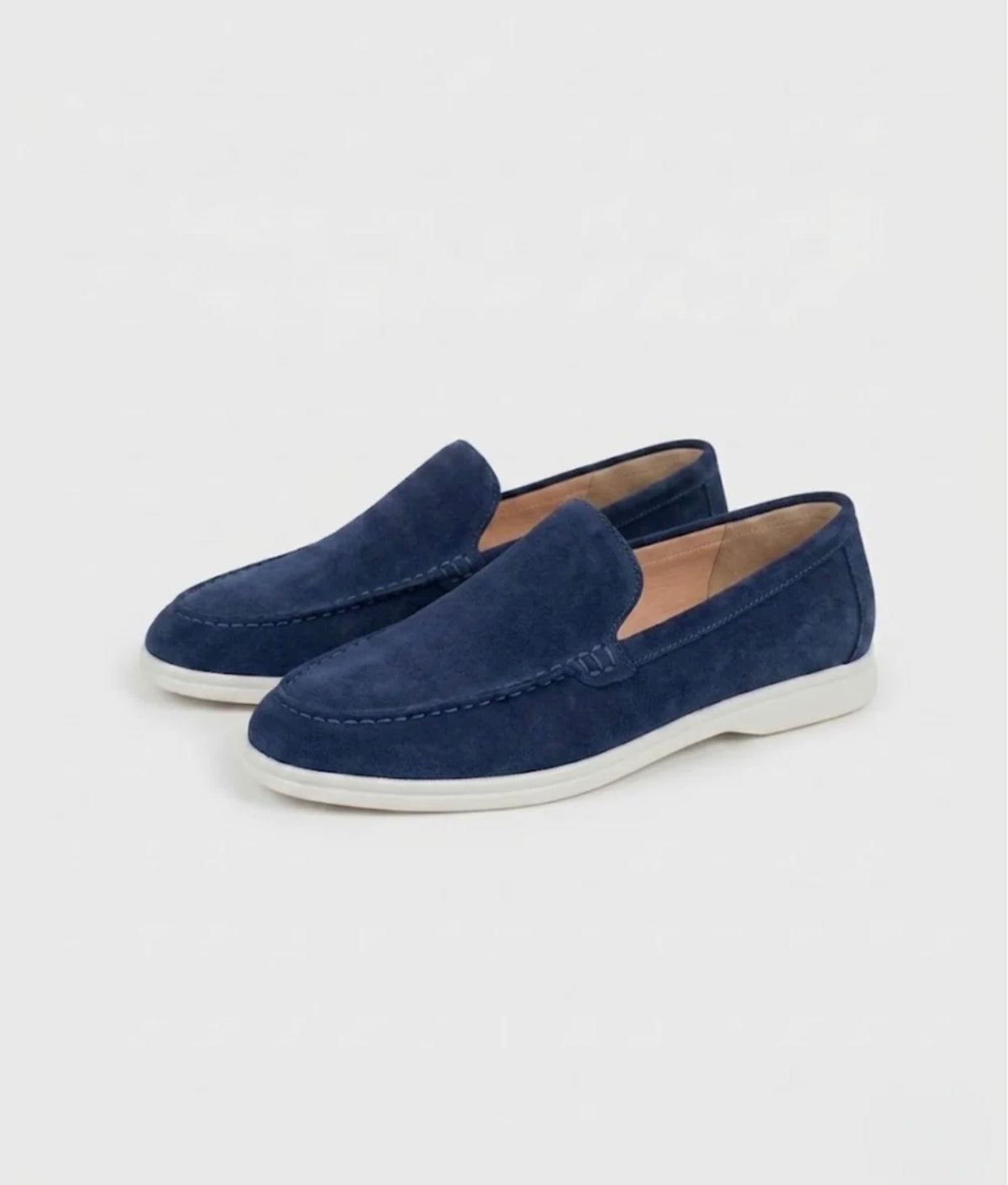 Elegant suede loafers.