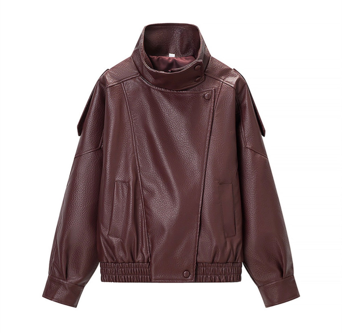 NOIR™ Oversized Leather Bomber Jacket