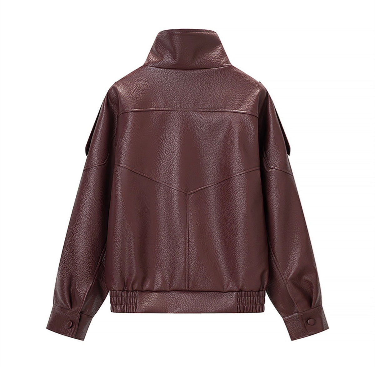 NOIR™ Oversized Leather Bomber Jacket