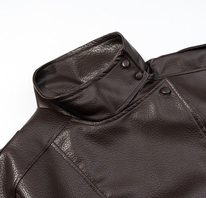 NOIR™ Oversized Leather Bomber Jacket