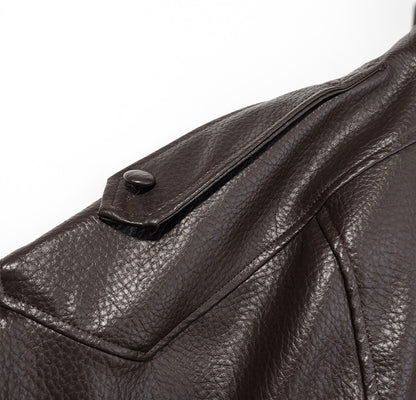 NOIR™ Oversized Leather Bomber Jacket