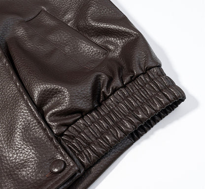 NOIR™ Oversized Leather Bomber Jacket
