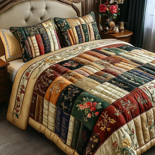 3-Piece Quilted Bedding Set – Reader’s Retreat