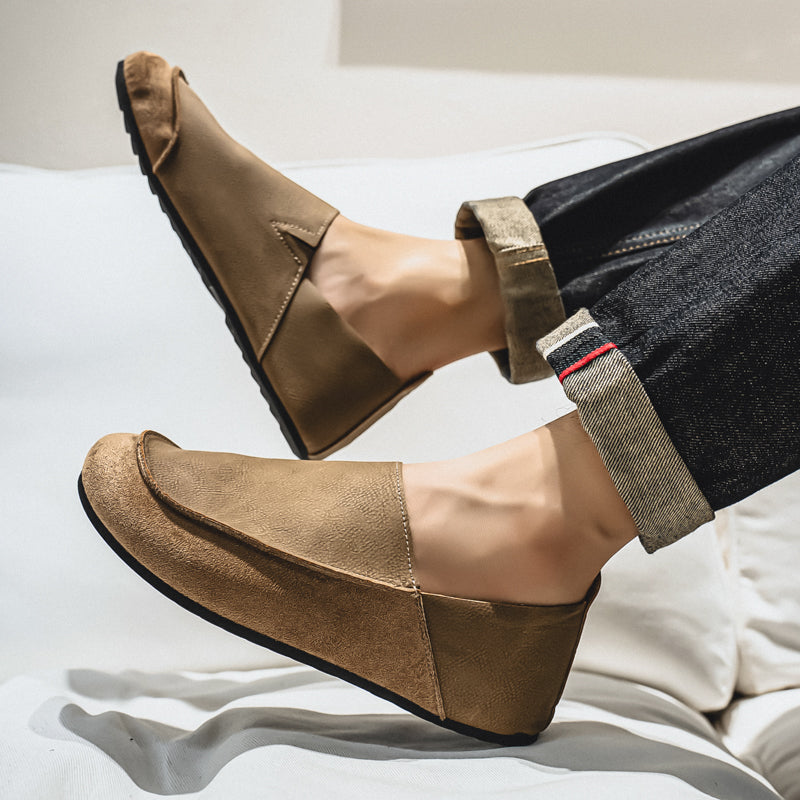OLYVANE Suede Loafers