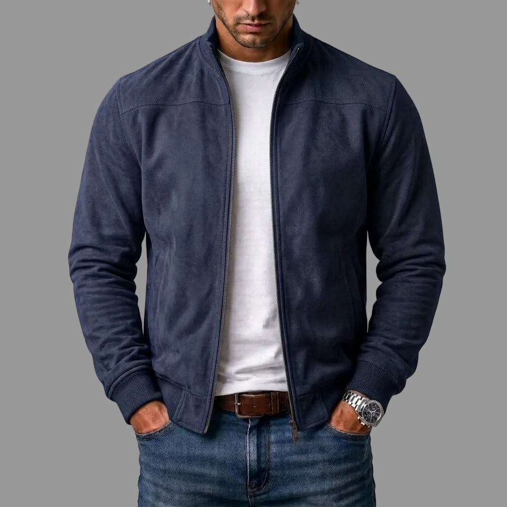 Noah - Suede Bomber Jacket