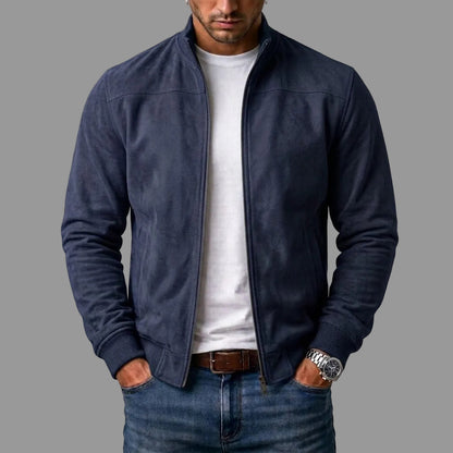 Noah - Suede Bomber Jacket